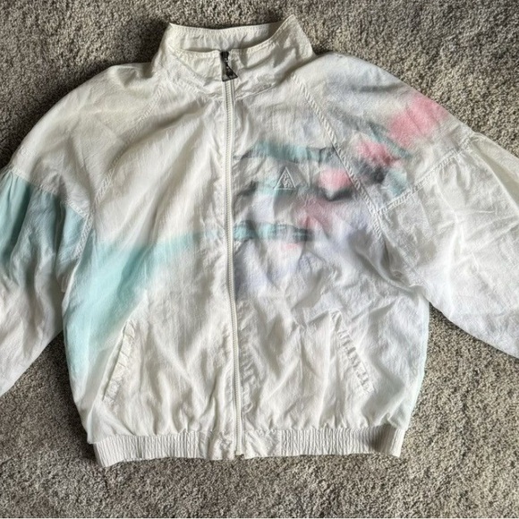 Vintage White Windbreaker Jacket - Picture 2 of 8